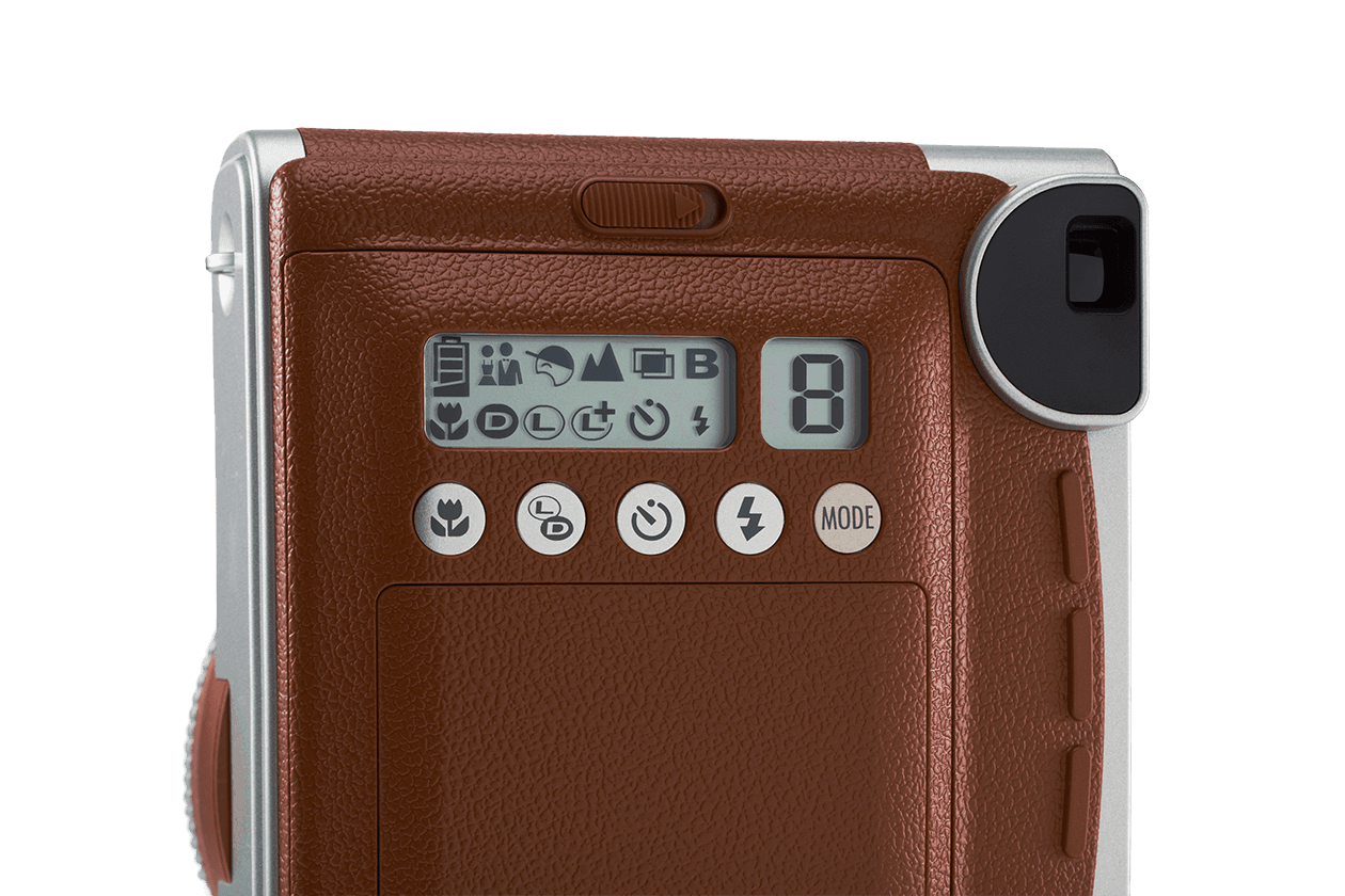  Fujifilm Instax Mini 90 Instant Film Camera (Brown) :  Electronics