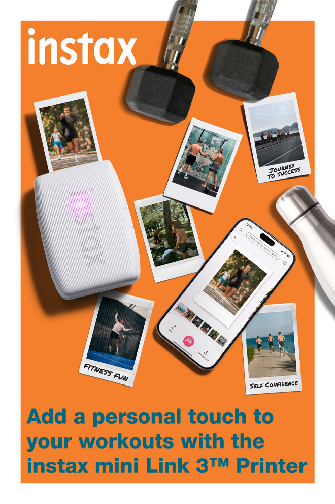 instax mini Link 3™: A fitness enthusiasts best friend